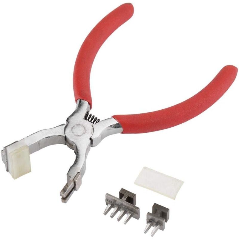 Ccykxa - Trousse de Pinces Perforatrice, Outil Perforateur en Cuir Silencieux de Poinçon de 4mm pour la Ceinture/Selle/Courroie de