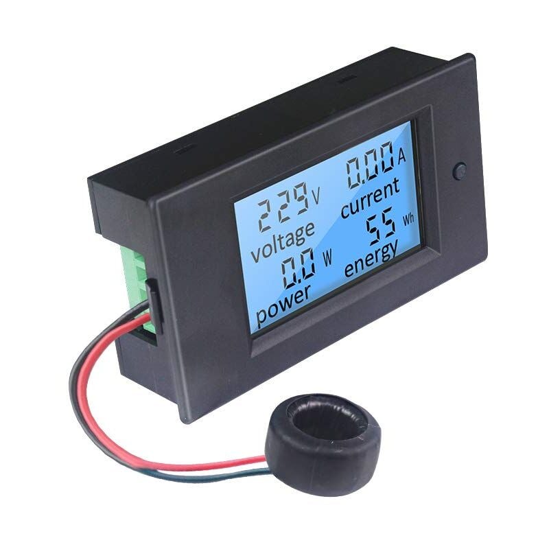 Boed - ccykxa Voltmetre Amperemetre Wattmetre Numérique ac 100A 80-260V, Testeur de Tension Courant Puissance énergie électrique Metre lcd Affichage,