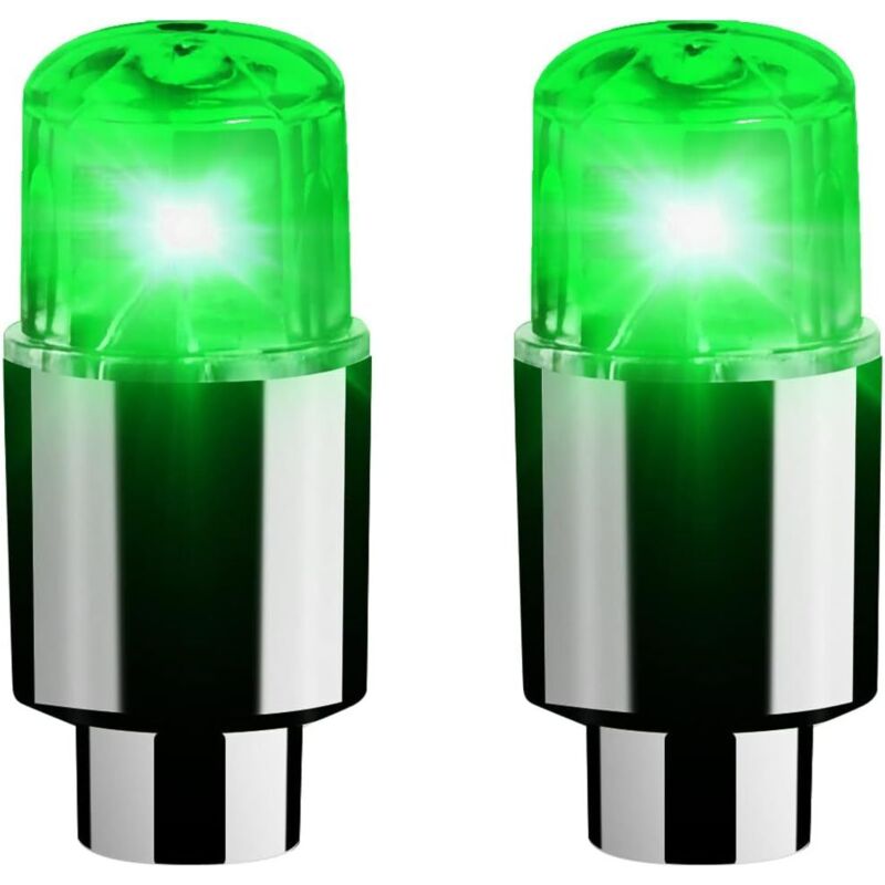 CCYKXA Wheel hub light, LED tire valve light LED tire valve cap light, smart tire valve cap detection indicator (green light)