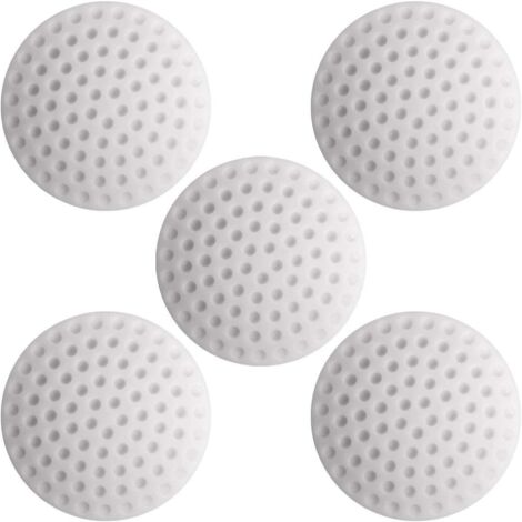 CCYKXA White 5 Pieces Door Stopper Self-adhesive Silicone Protector, Adhesive Door Stopper, Door Handle Bumper.