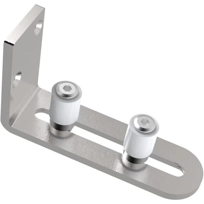 A 1 pcs Ajustable Guide de Plancher Mur/porte Guide Inférieur Pour Porte en Bois Coulissante Acier au carbone - Ccykxa