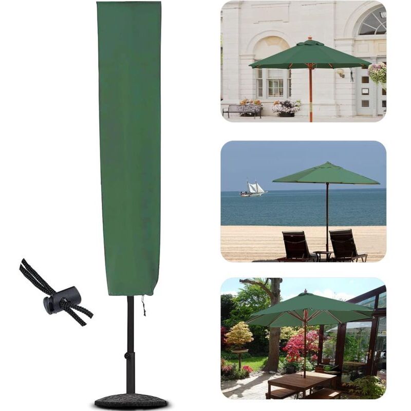 CCYKXAA 1 PCS Housse de parasol de jardin, housse de parasol pour parasol de 2 à 3 m de diamètre, 153 x 30 x 30 cm, imperméable