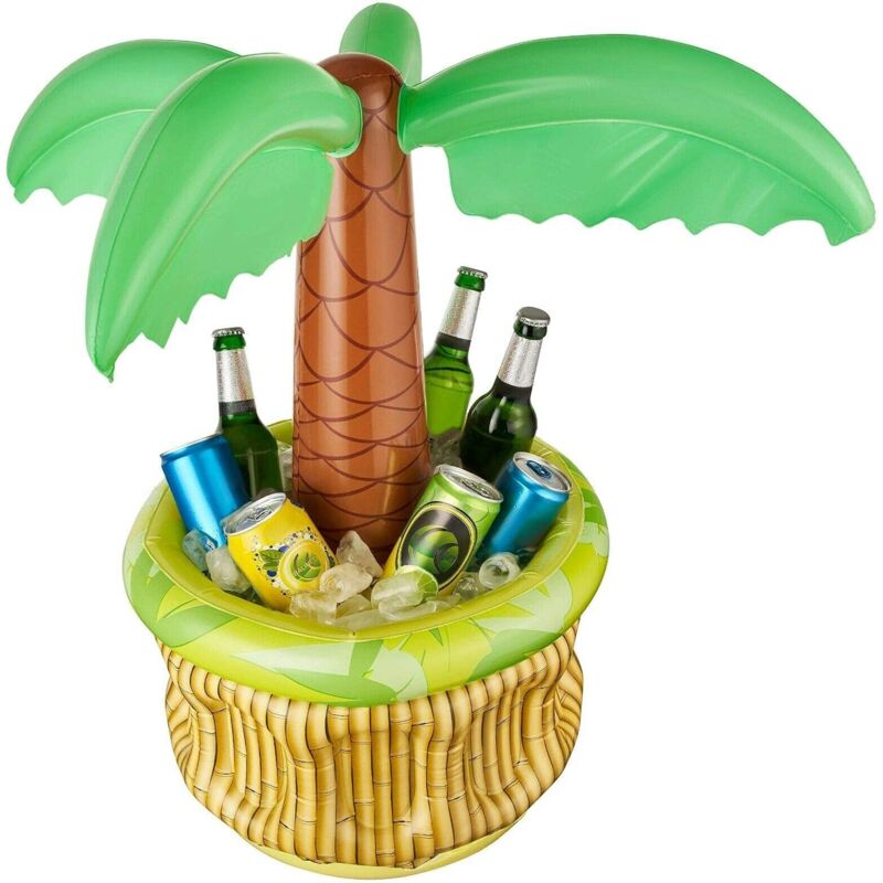 Ccykxa - a 1 pcs Palmier Gonflable Refroidisseur de bière Refroidisseur de bière de fête Seau à Glace Accessoires de fête Refroidisseur de fête