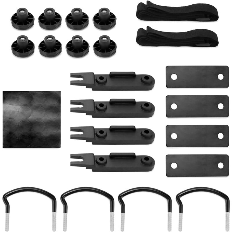 Ccykxa - a 1 set u Boulons pour Coffre De Toit, Kit De Fixation pour Coffre De Toit, u Boulons De Serrage Largeur Interne De 85 mm, avec 8