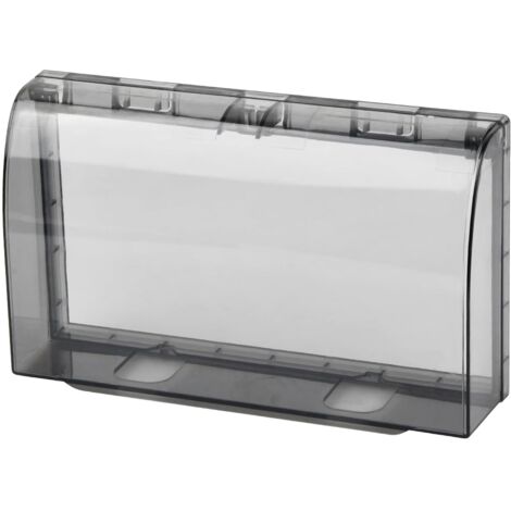 CCYKXAA 2 Gang Power Socket Cover, Waterproof Socket Cover 86 Type Universal, Wall Socket Cover Box, Outdoor Electrical Socket Protection, for Bathroom Kitchen