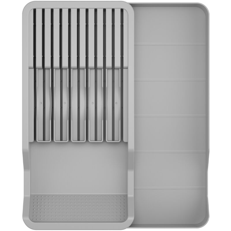 A (42.5×20.5×5.2cm) Range Couteaux Tiroir,Porte-Couteaux pour Tiroir Pouvant Contenir 12 Couteaux,42.5×20.5×5.2cm,Organisation de tiroir