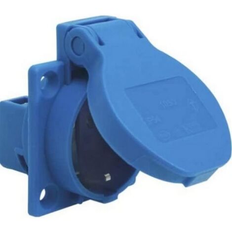 CCYKXAA Blue - Recessed sockets with protective contact - Rear power supply