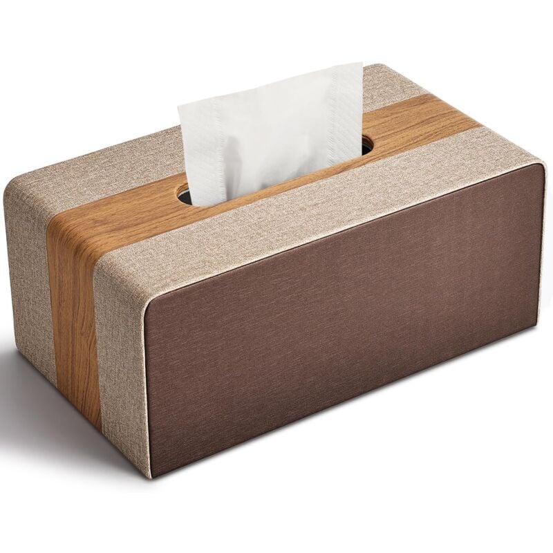 A Boite a Mouchoir en Cuir, Boite Mouchoirs Rectangulaire Boîte à Mouchoirs, Mouchoirs Boite - Ccykxa