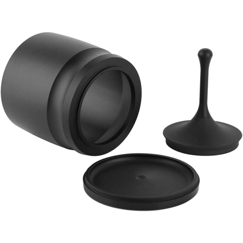 Ccykxa - a Dosage en Alliage d'aluminium, Entonnoir à Expresso d'accessoires de café de 58mm avec Outils Tasse de Dosage Anneaux Presse