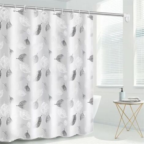 CCYKXAA Duschvorhang 180 x 200 cm, Badewannenvorhang, Anti-Schimmel-Duschvorhang, wasserdichter Duschvorhang, mit 12 Haken