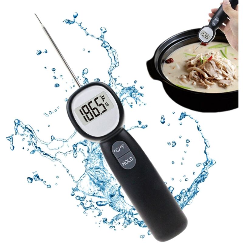 Ccykxa - a Thermomètres alimentaires, thermomètres de cuisine numériques - Thermomètres de cuisson transparents à sonde alimentaire