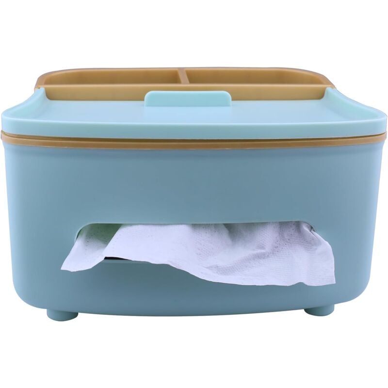 A Vert Boîte à mouchoirs carrée à Usage Domestique, Distributeur de mouchoirs Multifonctionnel avec boîte de Rangement, Convient pour Le Salon, la
