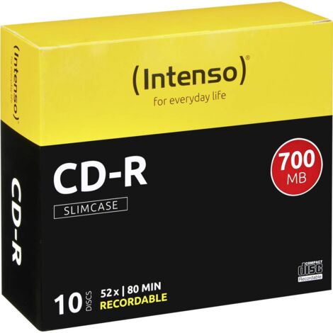 CD-R 80 700 Mo Intenso CD-R 80 Min Slimcase 10er 10 pc(s) slimcase