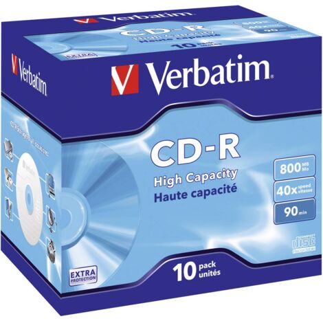 CD-R 90 800 Mo Verbatim 43428 10 pc(s) jewelcase