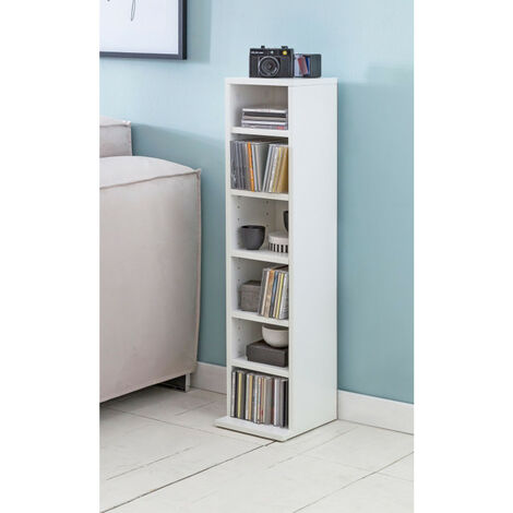 CD-Regal WL5.836 Holz 21x90x20 cm Offenes Bücherregal Schmal