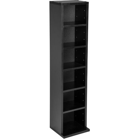 Cd Storage 6 Shelves For 102 Cds Dvd Storage Cd Rack Book