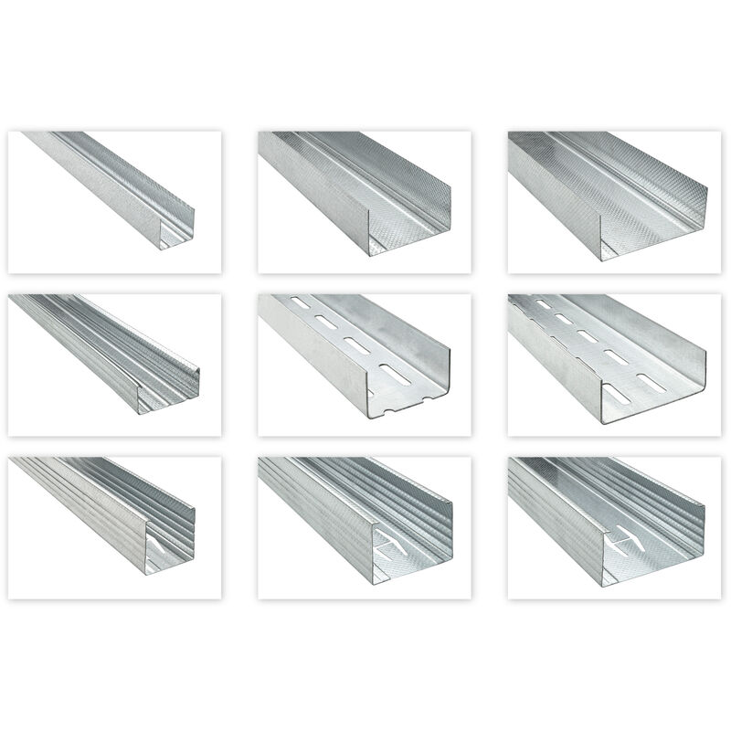 Hexim - cd ud cw ua Profilés pour cloisons sèches 2-3m Profilé de plafond: cd 60, 498 mètres