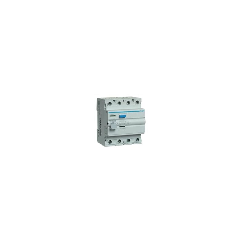 CD440J Hager interrupteur différentiel 4P 40A 30MA - type a - auxiliarisable - entrée haute/sortie basse CDA440J