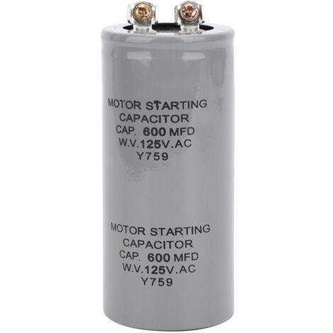 CD60 600µF 125VAC Anlaufkondensator für Motoren, 43x102mm