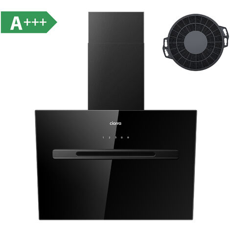 CD6736GB Hotte 60cm - Wi-Fi & Tactile - 700m3/h - 4 Vitesses - A+++ - Booster - Recyclage ou Evacuation - Noir