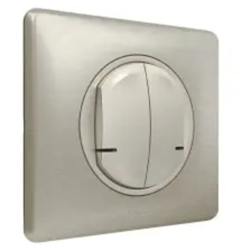 Commande double sans fil celiane with netatmo eclairage, prise, micromod -titane Legrand ref.067774