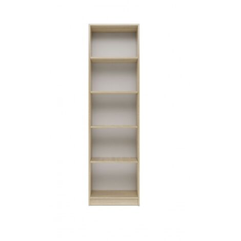 CDF Bücherregal R50  Farbe: Eiche Sonoma  Breite: 50 Zentimeter  Für Wohnzimmer, Büro und Arbeitszimmer  Regal für Bücher und Spielzeug  Ideal für Kinderzimmer, Teenager, Jugendzimmer