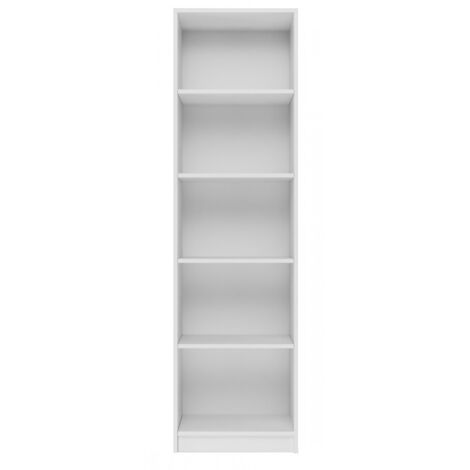 CDF Bücherregal R50 Farbe: weiß Breite: 50 Zentimeter Für Wohnzimmer, Büro und Arbeitszimmer Regal für Bücher und Spielzeug Ideal für Kinderzimmer, Teenager, Jugendzimmer