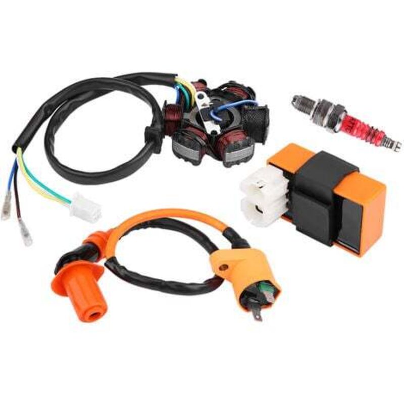 CDI Racing Spark Plug Magneto Stator pour GY6 125cc 150cc Moped