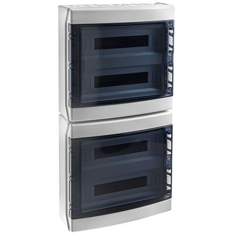 Cdn72pt Ide Ecology Coffret électrique étanche Pour L'extérieur Ip65 4 Rangées De 18 Modules - 872x418x148m