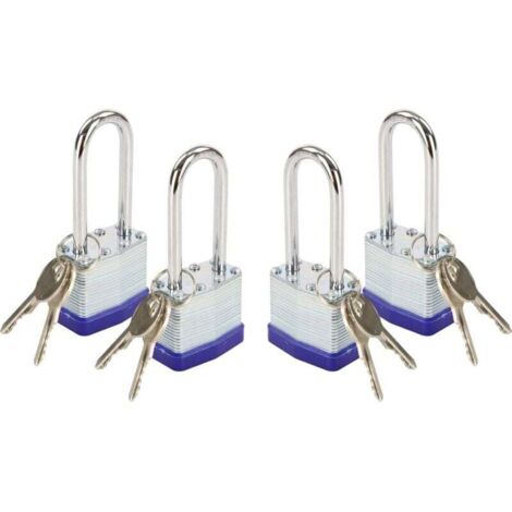 Ce cadenas à crochet de 40 mm de long avec clé est robuste et durable, fabriqué en acier laminé et convient aux portails, abris de jardin, boîtes à outils et casiers (avec clé).