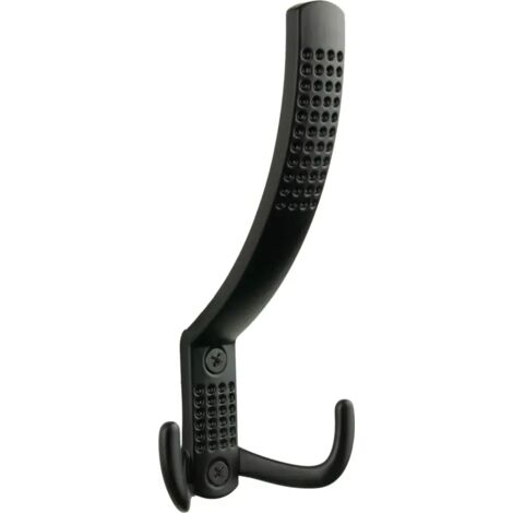Ce crochet élégant en métal noir possède trois points de suspension et convient aux salles de bains, aux couloirs et aux cuisines  à la fois élégant et pratique, il est fabriqué en alliage de zinc mat