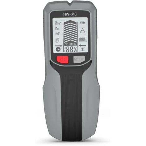 Ce détecteur mural multifonctionnel est doté d'un écran LCD et d'une alarme sonore. Portable- il peut détecter les piliers muraux en bois- les tuyaux métalliques et les câbles électriques sous tension