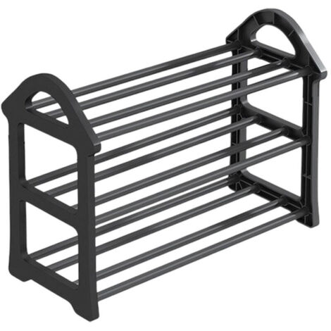 Ce range-chaussures à trois niveaux est idéal pour l'entrée. Robuste et durable, il peut également être utilisé dans les dressings, les chambres et autres pièces pour optimiser l'espace de rangement.