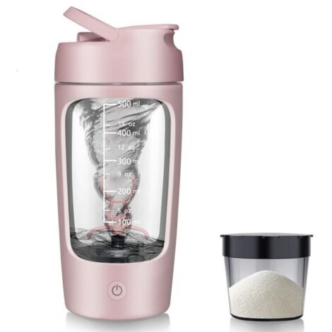Ce shaker à protéines électrique de 650 ml est rechargeable par USB, portable et facile à nettoyer, ce qui en fait un accessoire de fitness idéal. Convient pour le sport et un usage quotidien.