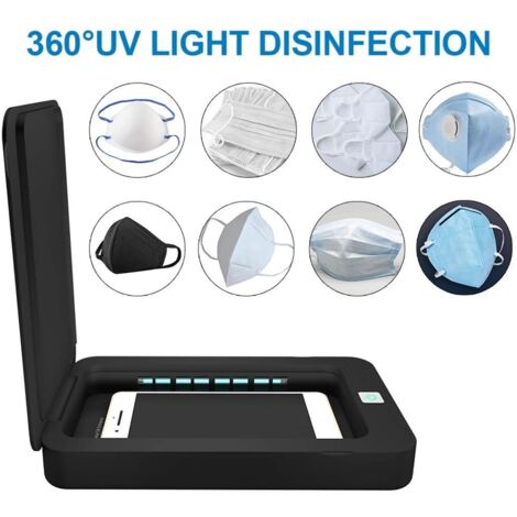 Ce stérilisateur UV portable et multifonctionnel pour téléphones portables propose également une stérilisation par aromathérapie. Il convient aux masques, écouteurs, bijoux et autres objets.