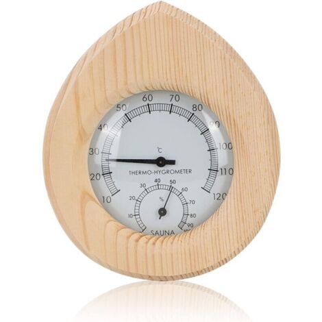 Ce thermomètre-hygromètre numérique est conçu pour une utilisation en sauna. Il mesure la température et l'humidité, convient à un usage intérieur, se suspend facilement et est simple d'utilisation.
