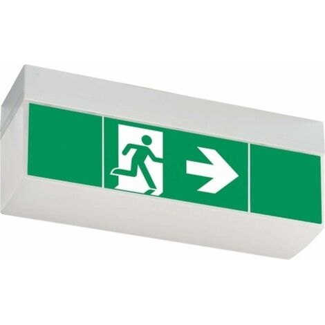 CEAG 40071354776 Indicazione via di fuga illuminata a LED Montaggio a soffitto, Montaggio con catene, Montaggio con sta