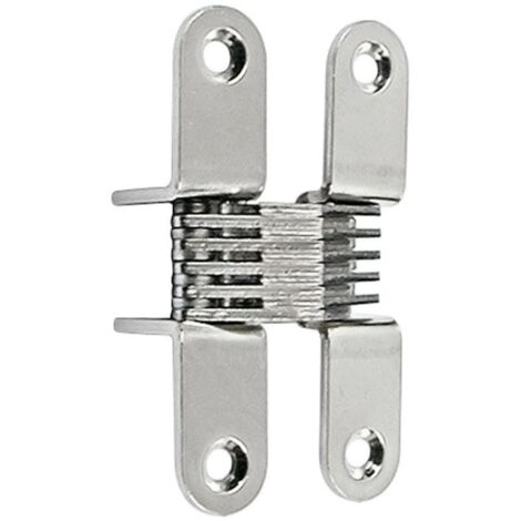 CEAM bisagra invisible para puerta 503 42x29 niquel , Diseñada para ser ultra compacta, esta bisagra invisible es perfecta para puertas pequeñas. Su montaje, el cual se hace sob
