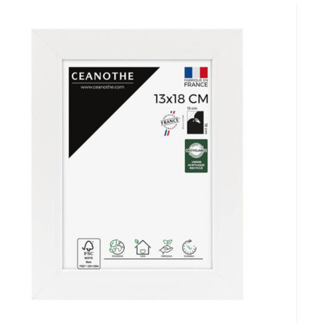 Ceanothe Éternel cadre photo blanc 13x18 cm design contemporain