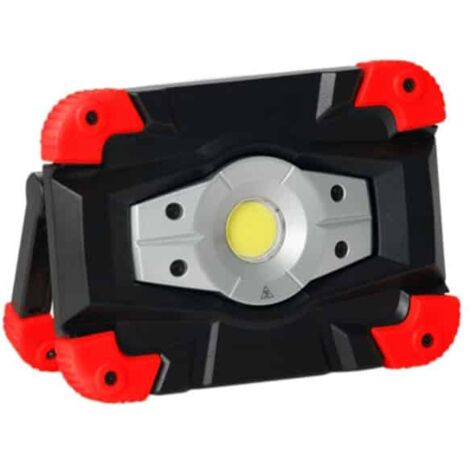 PROJECTEUR SPOT A MAIN PORTABLE SUR BATTERIE 30w AVEC PRISE CHARGEUR 12v 230v