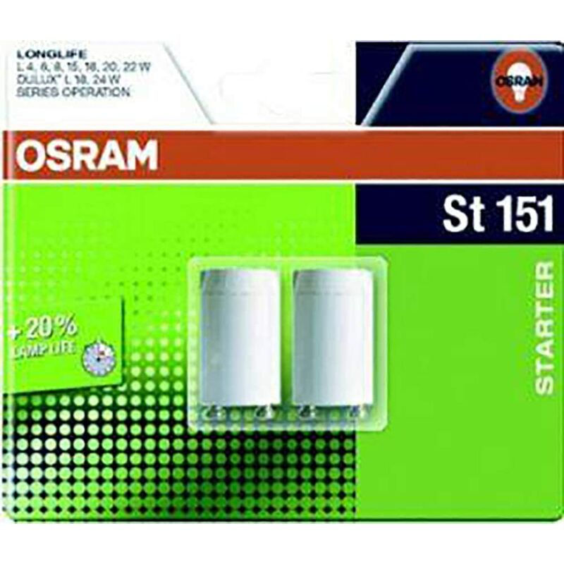 

Pack de 2 Cebadores Conexion Simple 230V AC OSRAM