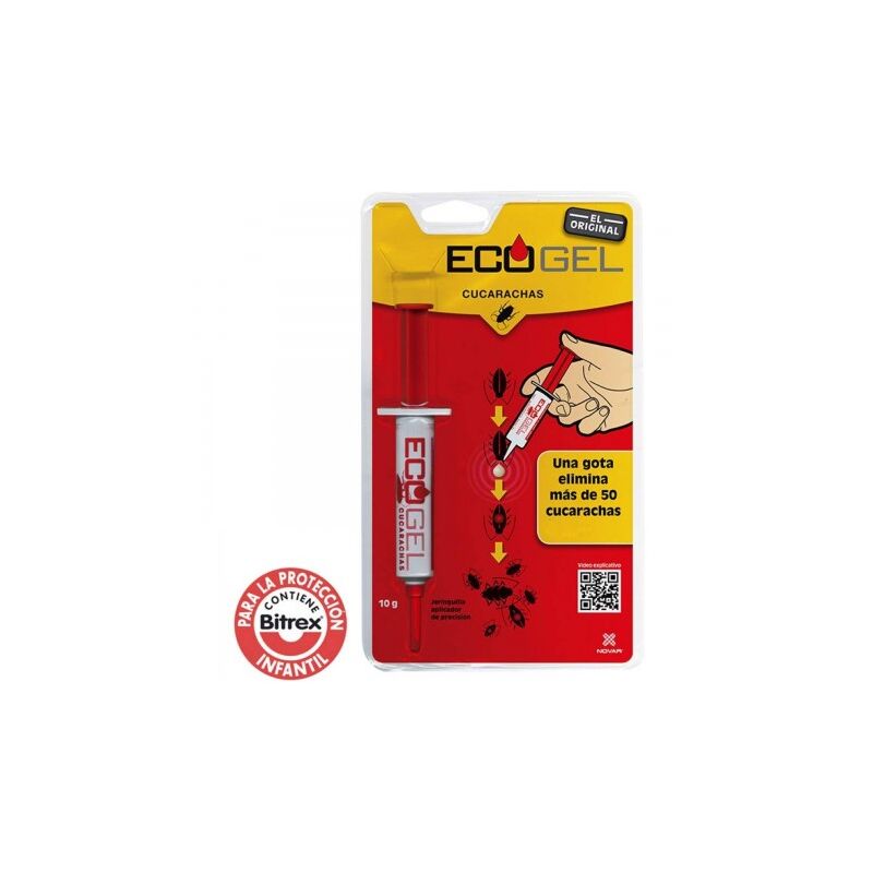 

Ecogel cucarachas jeringa 10 gramos blister