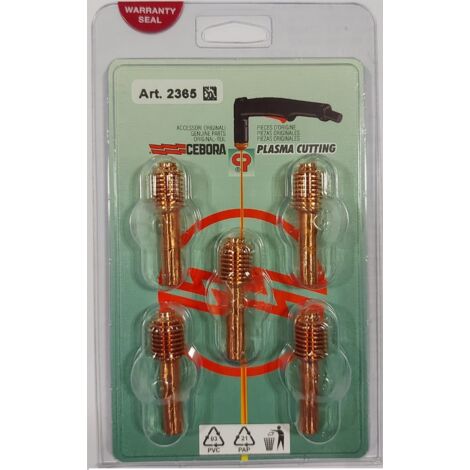 CEBORA 2365 ELETTRODO DI RICAMBIO LUNGO TORCIA CP 70C MAR ELETTRODI CONFEZIONE 5 PZ