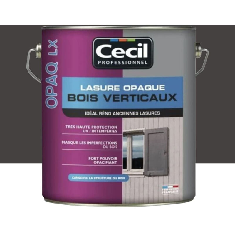 Lasure opaque Cécil OPAQ LX Ardoise 1 L