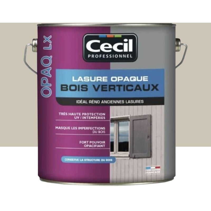 Lasure opaque Cécil opaq lx Grès 5 l