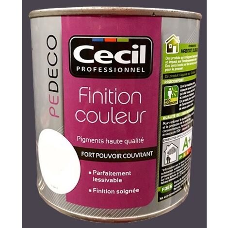 CECIL PE DECO Finition Couleur Gris Fusain Mat 0,5 L