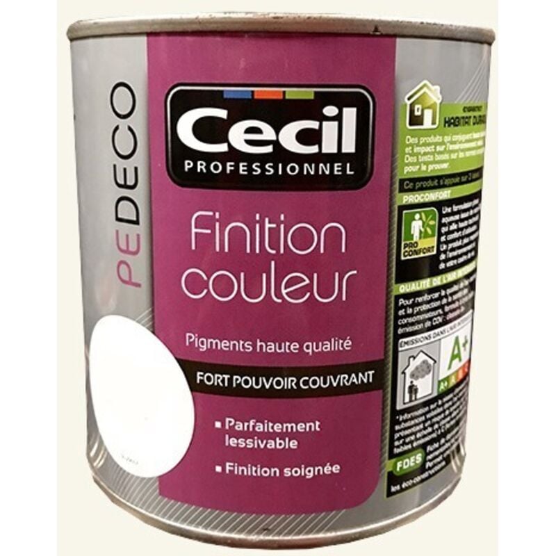 Pe deco Finition Couleur Kaolin Mat 0,5 l - Cecil