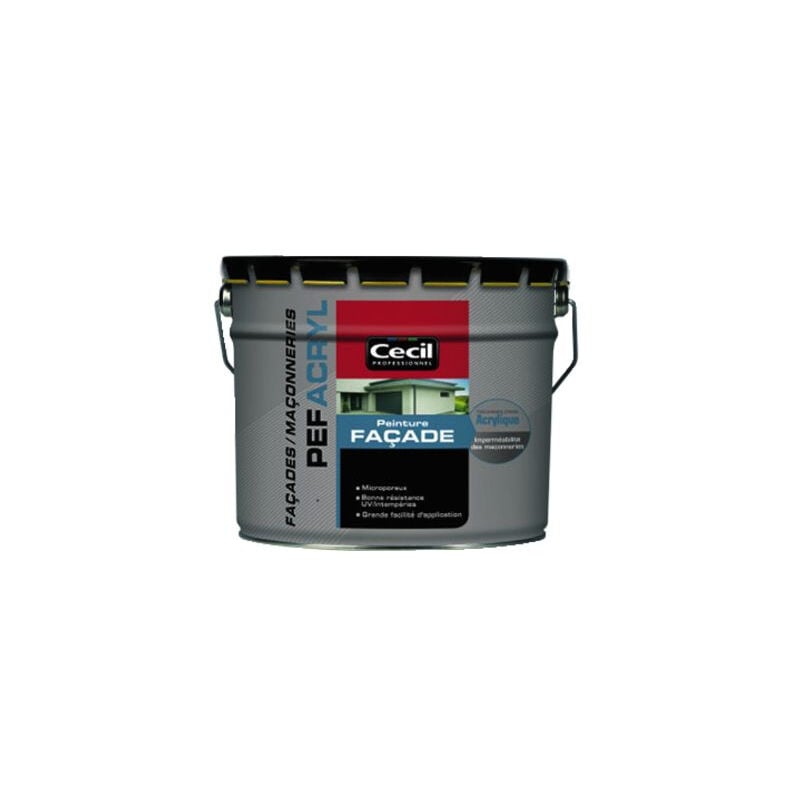 Peinture Façade Acrylique Blanc 10l