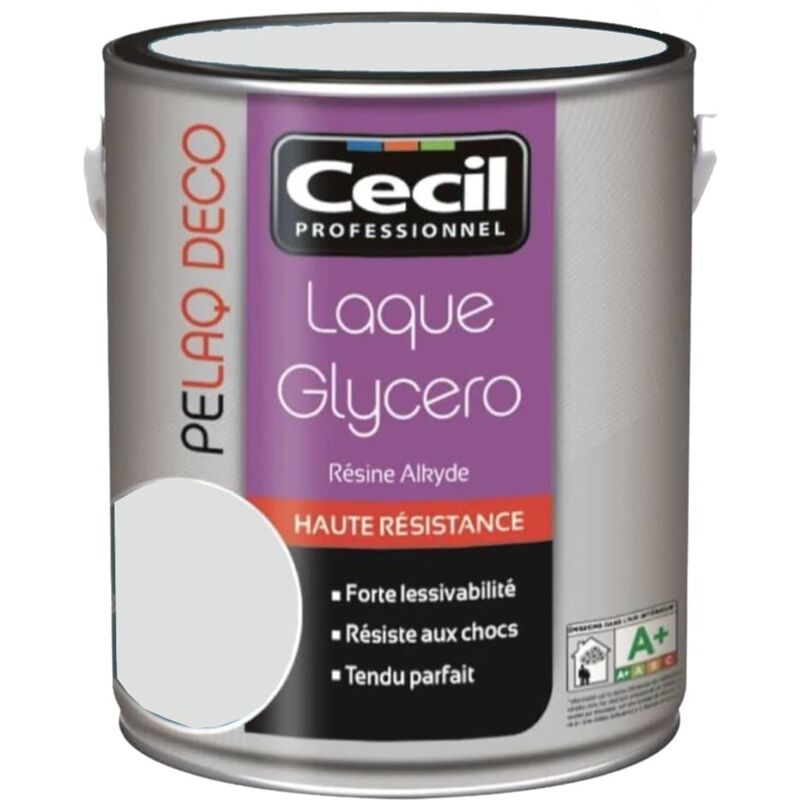 Peinture laque cécil pelaq deco Satin Gris perle 2,5 l