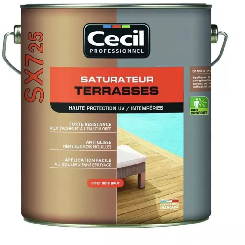 Saturateur Terrasses Cecil SX725 Cèdre gris 5 l
